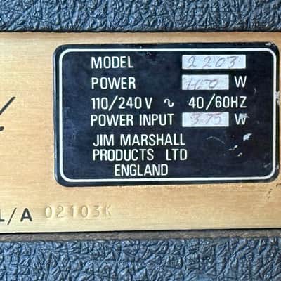 Marshall JMP 2203 Mk2 Master Model Guitar Amp Head 1978 image 6