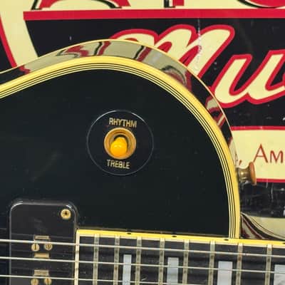 Gibson Custom 1954 '54 Les Paul Custom Staple Pickup Reissue Guitar with Bigsby + Case - Black Beauty image 4