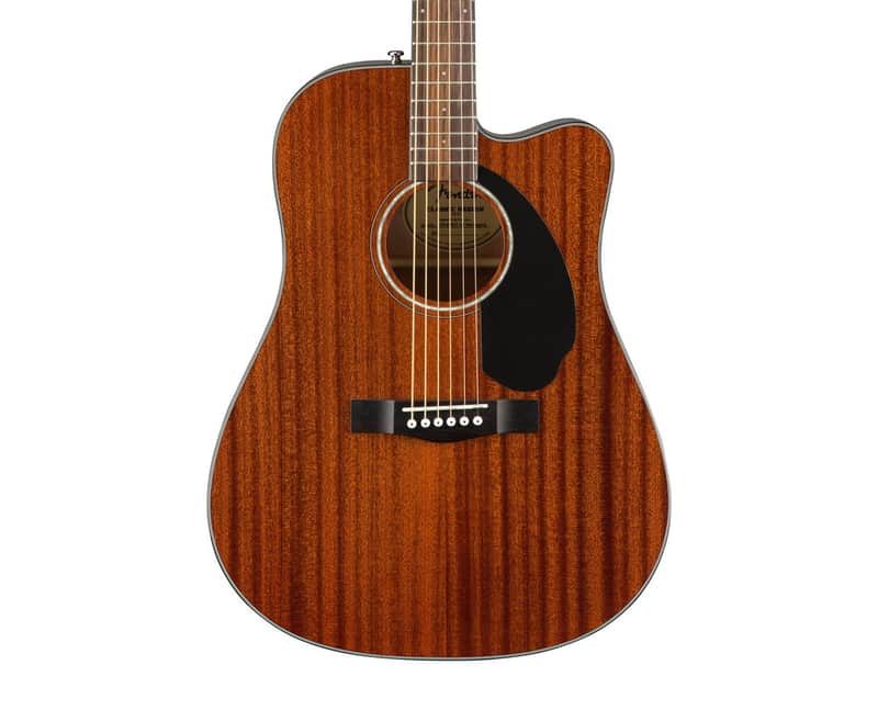 Fender CD-60SCE Dreadnought All-Mahogany A/E Guitar - Natural w/ Rosewood FB image 1
