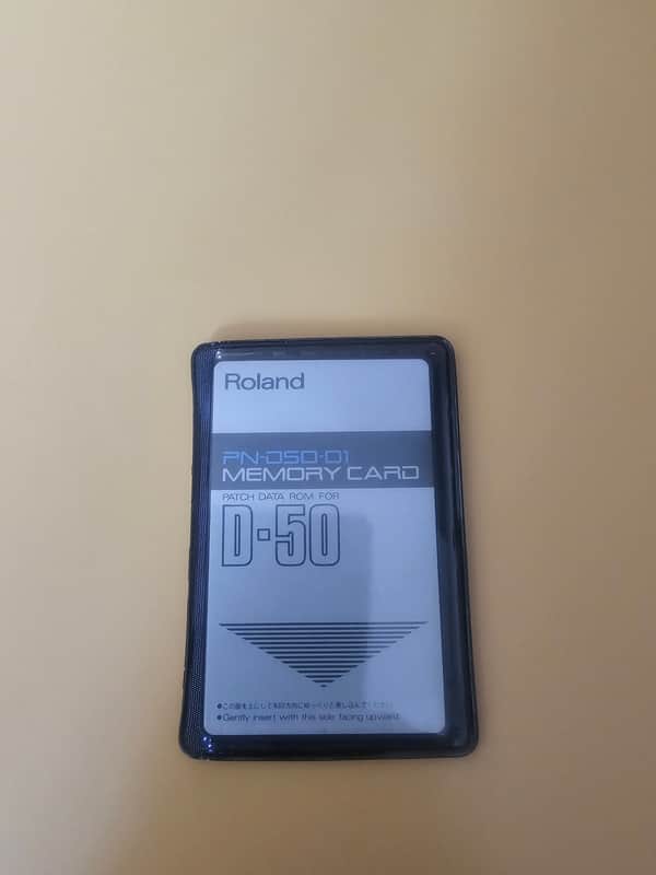 Roland D50 - Roland Sound Bank Card PN-D50-00 for Roland D50 or Roland D550 synthesizer - Excellent image 1