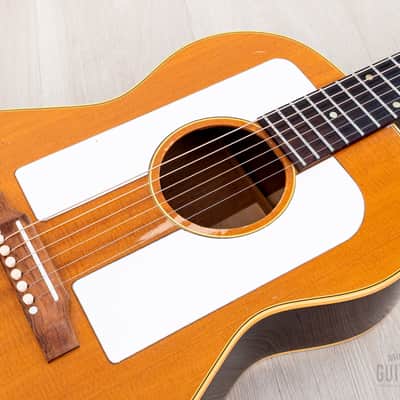 1964 Gibson F-25 Folksinger Vintage X-Braced Acoustic Guitar Natural, Crack-Free w/ Case image 6