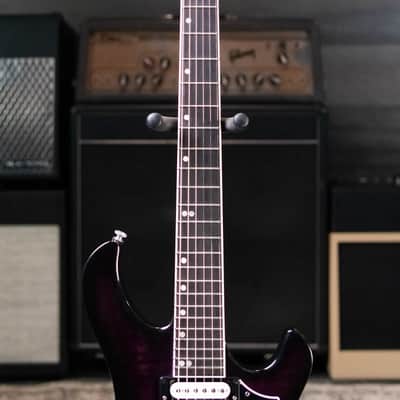 Gibson Victory Figured Top Electric Guitar - Dark Purple Burst with Hardshell Case image 4