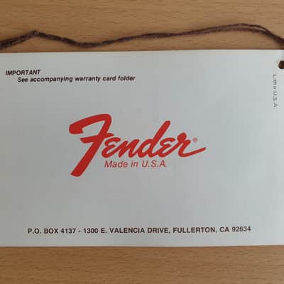 [Vintage] Fender Jazz Bass Owner's Manual 1978 (#2) image 2