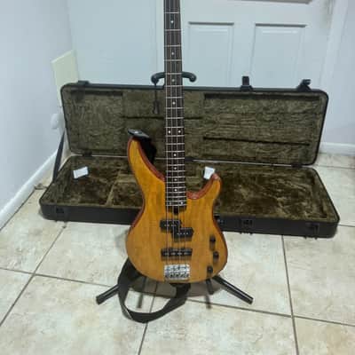 Yamaha TRBX174EW Mango Wood 4-String Bass (Natural) + Gator TSA ATA Molded Case image 11