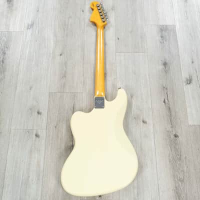 Fender Custom Shop Bass VI Journeyman Relic Guitar, Rosewood, Vintage White image 5