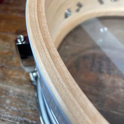 Slingerland Gene Krupa Limited Edition Radio King 6.5x14 Solid Maple Snare Drum White Marine Pearl image 8