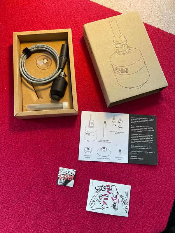 Ultra Rare LOM Geofon Geofón Omnidirectional Seismic Contact Microphone image 1