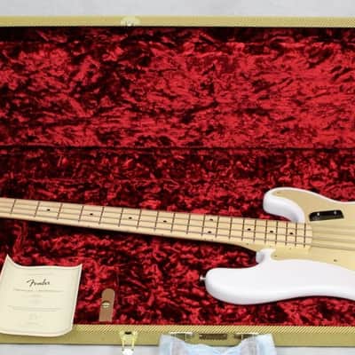 Fender American Original '50s Precision Bass with Maple Fretboard 2018 - White Blonde image 16