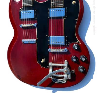 Gibson EMS-1235 Double Neck Guitar / Mandolin 1962 - 1969 - Cherry image 3