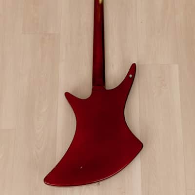 1982 Guild X-702 Vintage Bass Guitar Candy Apple Red w/ Case image 3