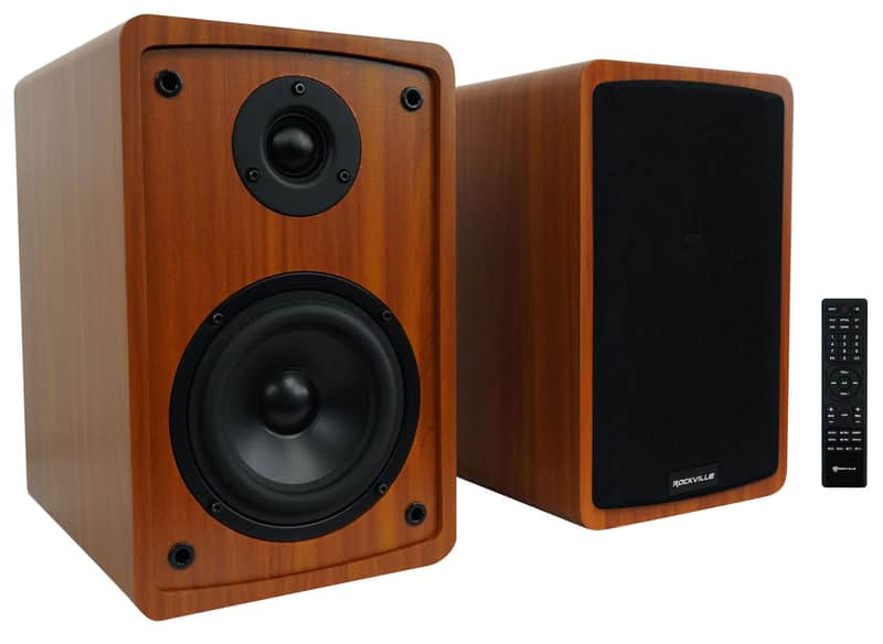 Rockville ELITE-5C Wood 800w Home Theater 5.25" Bluetooth Bookshelf Speakers image 1