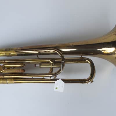 Ludwig Chicago Classic USA 1960s Vintage Brass Baritone Bugle w/ Case image 5