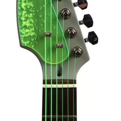 Rat Fink Lace Music Ed Roth Electric Guitar Green W/ Soft Case image 7