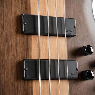 Cort C4PLUSOVMHABB Artisan Series Mahogany-Maple Body Hard Maple Neck 4-String Bass Guitar image 3