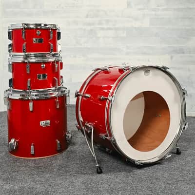 Used Vintage Sonor 4pc Champion Drum Set Red - Fair image 1