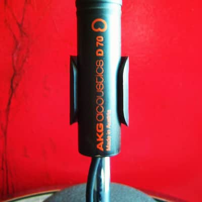 Vintage RARE 1980's AKG D70 / D70ME dynamic cardioid microphone 620 OHMS w accessories DRUMS HORNS image 9