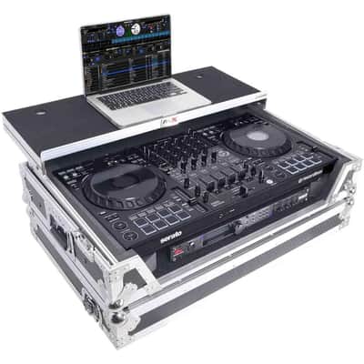 ProX ATA Flight-Style Road Case with Laptop Shelf for DDJ-FLX10 and DDJ-GRV6 Controllers (Black / Silver) image 7