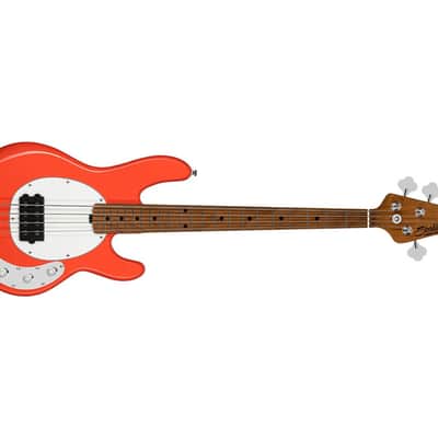 Sterling by Music Man StingRay Short Scale RAYSS4 - Fiesta Red - Open Box image 4