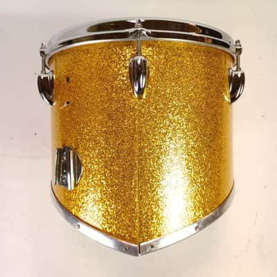 Slingerland 12,8,10,13"Gold Sparkle Marching Quads-Tom Drums Vintage 70s 5Ply US image 18
