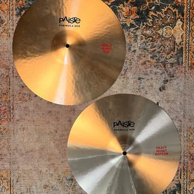 PAISTE 602 15” HEAVY Hihats IMMACULATE Cond! ULTRA CRISP! 1212 1358 g Don’t Pay $856 image 1
