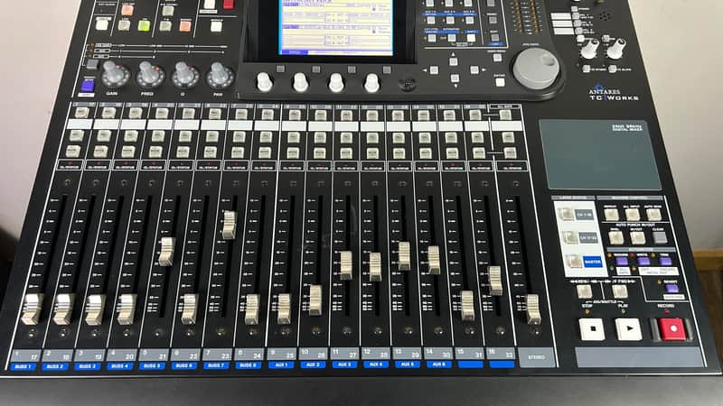 Tascam DM-24 Digital Mixer w/ MU-24 Meter Bridge - Black | Reverb