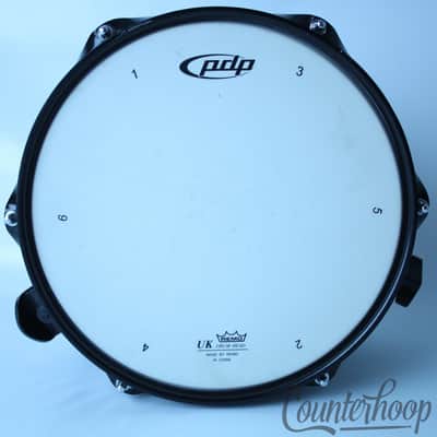 PDP 6x10" Blackout Snare Drum 8Ply Maple Shell Popcorn Auxiliary Black PDBB0610 image 6
