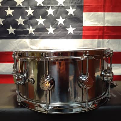 DW Collectors Series 6 1/2X14 stainless steel snare drum USA Collectors Series image 6