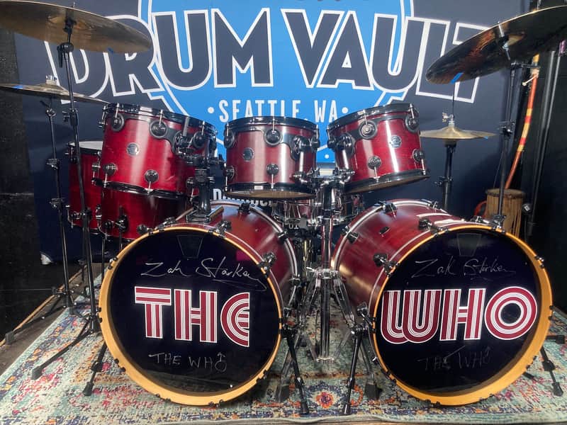 Zak Starkey's, THE WHO, DW/Zildjian 1999 Tour Set, 7-Piece Collector's Maple "Concert For New York"! image 1