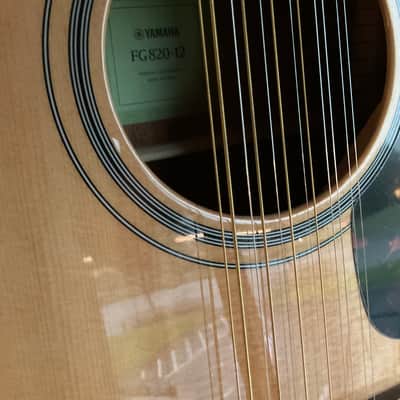 Brand New Yamaha FG820-12 12-String Dreadnought Acoustic Guitar - Natural image 7