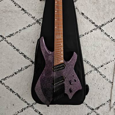 Ormsby Headless Goliath 7 GTR Run 17 Lavender Sparkle Multiscale 7 String image 10