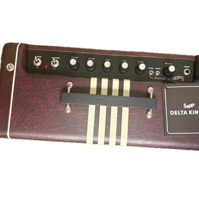 Supro Delta King 12 Limited Edition Tube Combo – Burgundy & Cream image 3