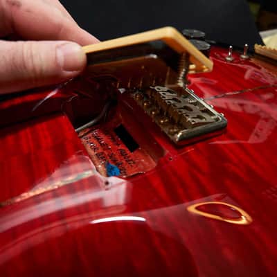 PRS Santana I - Scarlet Red Sunburst - Brazilian Rosewood Fretboard with Abalone Inlays - RARE Collector's Item image 15