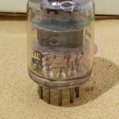 One (1) Amperex NOS IOB JAN 6688 Vacuum Tube E180F EF180 Triple Mica Black Plate Pentode 1970 image 3