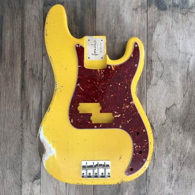 FRANCHIN Jupiter bass body Relic Aged Monaco Yellow 100% Nitro Lacquer Poplar Precision P-Bass Style Made in Italy - Stock piece #23660926 image 4