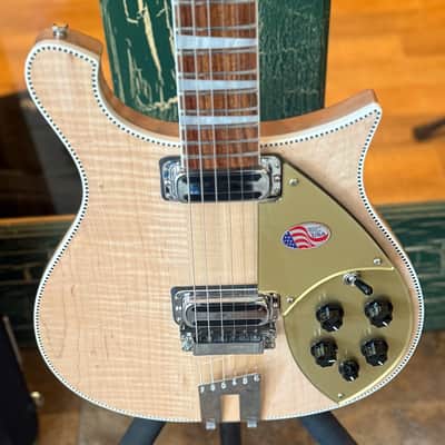 2025 Rickenbacker 660 Electric Guitar Maple Glo With Logo Hard Case image 10