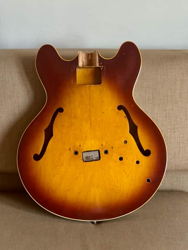 Gibson EB-2 Bass Body (ES-335 Style) – Tea Burst image 1