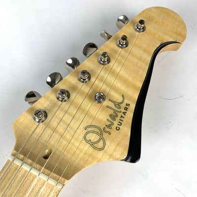 Oswald Thinline S-Style Guitar - Trans Grey Hand Made Netherlands W Hard Shell case image 4