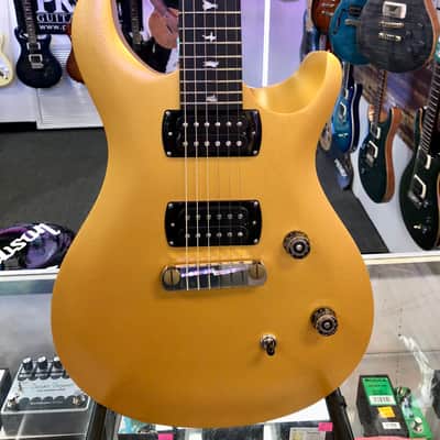 PRS SE CE24 Standard Satin Stoptail Electric, Satin Metallic Gold with Gig Bag image 2