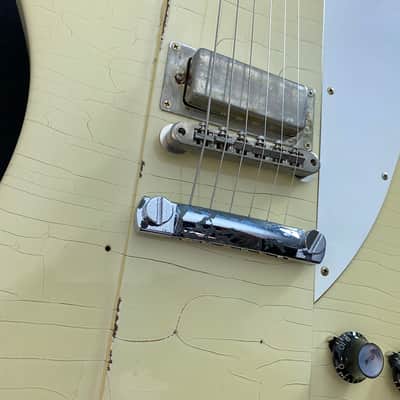 Video! Goofed 2021 Gibson Custom Shop Murphy Lab '64 Johnny Winter Signature Firebird V Polaris White Aged image 8