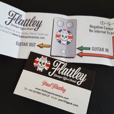 (MINT) Flattley Guitar Pedals The Ace Tone Boost Buffer Pedal - Silver image 12
