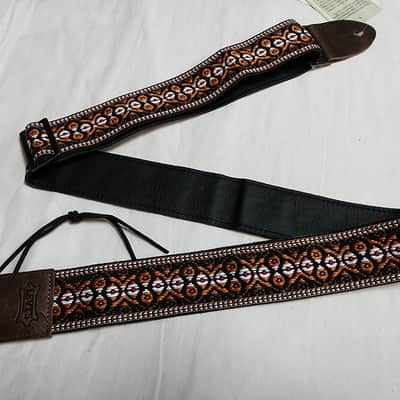 Levy's vintage style Hootenanny guitar strap NEW brown M8HTV-20 image 1