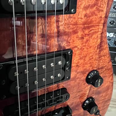Kiesel Carvin HF2 Fatboy Allan Holdsworth Flamed Koa image 11
