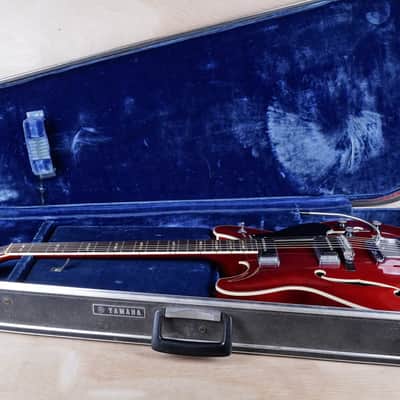 Yamaha SA-50 Hollow Body MIJ 1967 Cherry Red Vintage Japan w/ OHSC image 2