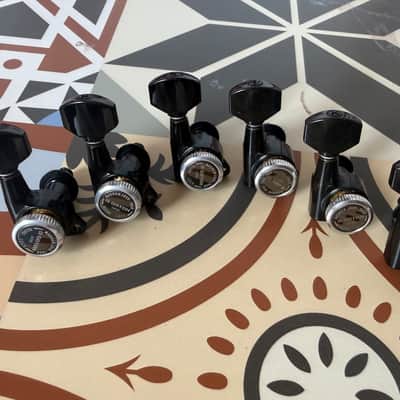 Gotoh Tuner 6 IN- Line Tuning Pegs Magnum Gotoh SG-381 in black image 2