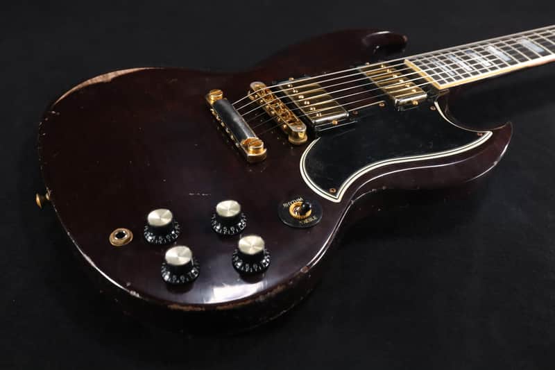 Gibson Custom SG Custom Figured Electric Guitar - Dark Walnut, Heavy Aging 941 image 1