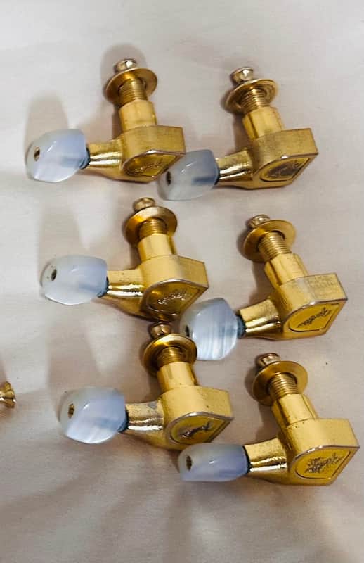 Fender Schaller xge 1g tuners elite gold SRV JohnMayer black1 image 1