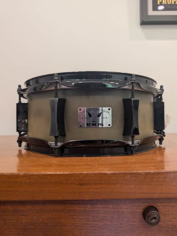 Pork Pie The Little Squealer Snare Drum – 12x5 - American Maple -  Cool matte/satin earthy flat finish image 1