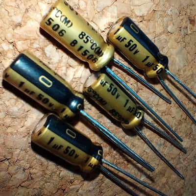 1uF 50V 85℃ Nichicon FG Electrolytic capacitor x5pcs :: for Audio use image 2
