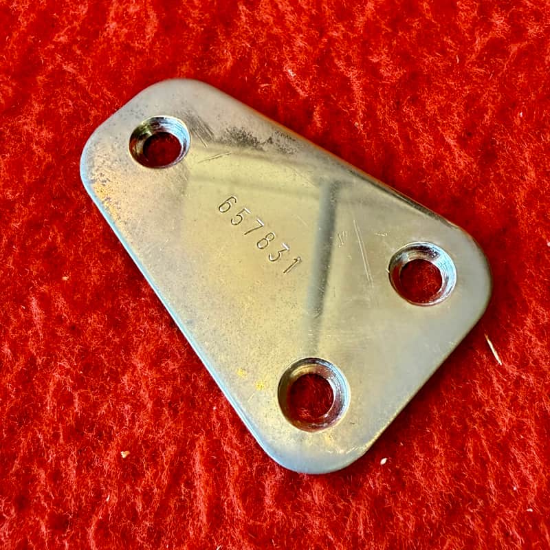 1964 Hagstrom Guitar neckplate Nickel