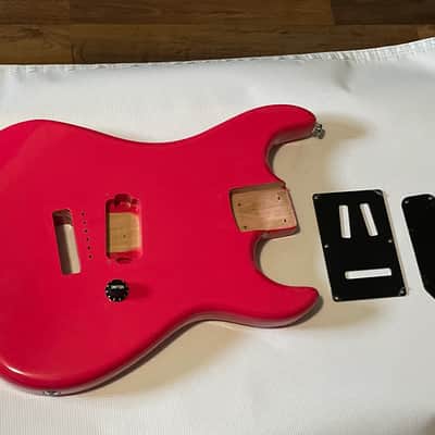 2021 Indonesia Kramer Baretta Special Ruby Red Mahogany Guitar Body 6 Post Tremolo image 1